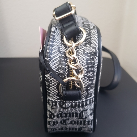 Juicy Couture Eastside Westside Camera Black/Beige Crossbody Bag NWT - Picture 5 of 16